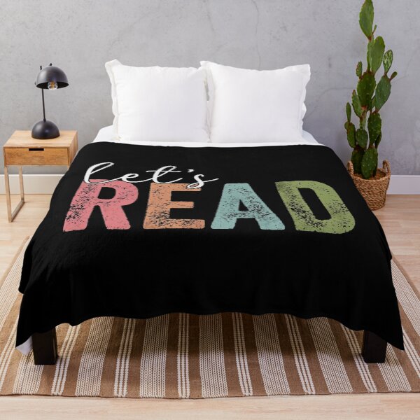 Item preview, Vintage Let's Read - Retro Distressed Book Lover Typography designed and sold by Shopeon Designs.