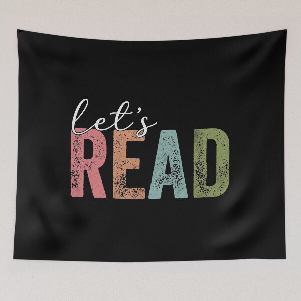 Item preview, Vintage Let's Read - Retro Distressed Book Lover Typography designed and sold by Shopeon Designs.