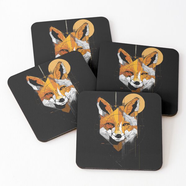 Item preview, Cyber ​​Fox – Tech & Nature Geometric Art ⚡ ​ designed and sold by GeoBeast.