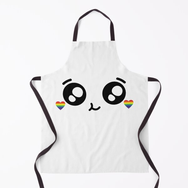 Item preview, Sweet kawaii smiling rainbow heart cheeks face designed and sold by BlushyPrint.