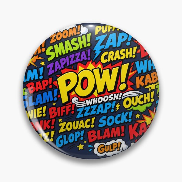 Item preview, Classic Cartoon Sound Effects – Retro BOOM POW ZAP Comic Book Chaos designed and sold by MischiefFoundry.