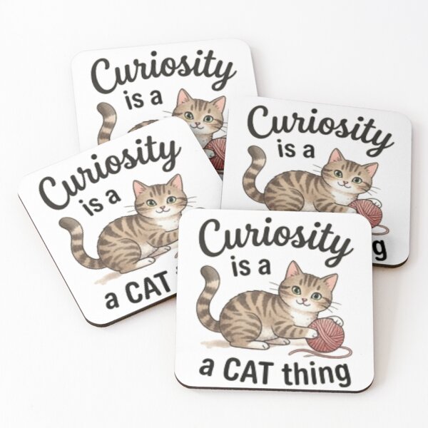 Item preview, Curiosity Is a Cat Thing — Cute Cat Lover Design designed and sold by Tipsy24.