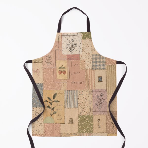 Aperçu de l'œuvre Motifs floraux patchwork vintage style cottagecore créée et vendue par IRYNASHOP.