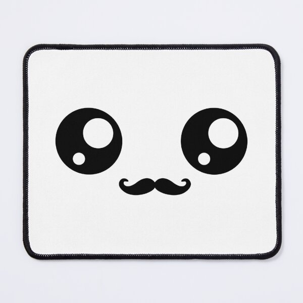 Item preview, Cute kawaii moustache face designed and sold by BlushyPrint.