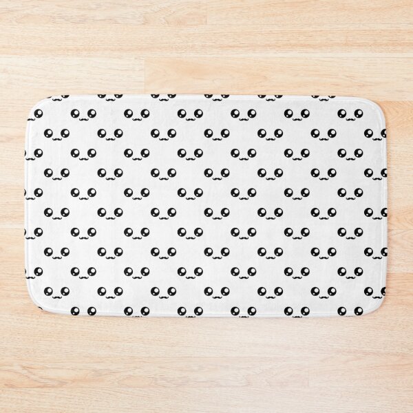 Item preview, Cute kawaii moustache face pattern designed and sold by BlushyPrint.