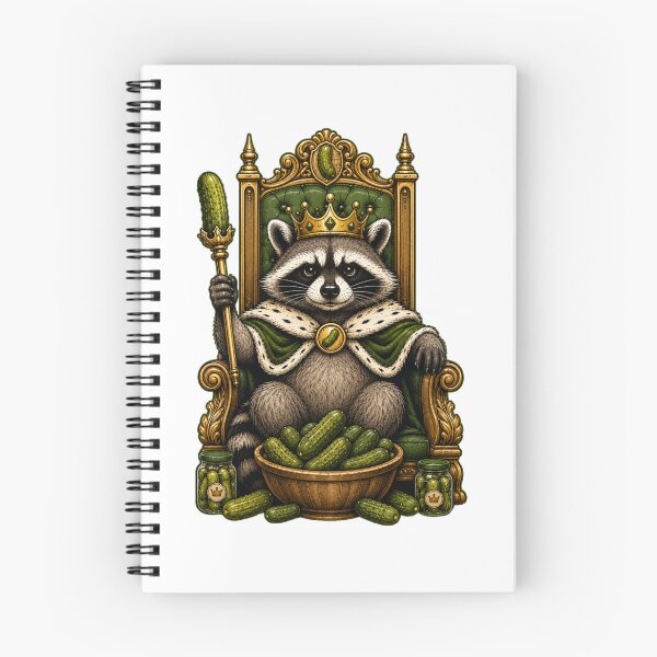 Item preview,  Raccoon Eating Pickle - King of Pickles designed and sold by GibasVisuals.