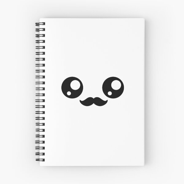 Item preview, Sweet kawaii moustache face designed and sold by BlushyPrint.