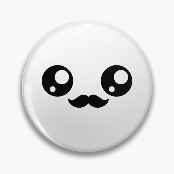 Item preview, Sweet kawaii moustache face designed and sold by BlushyPrint.