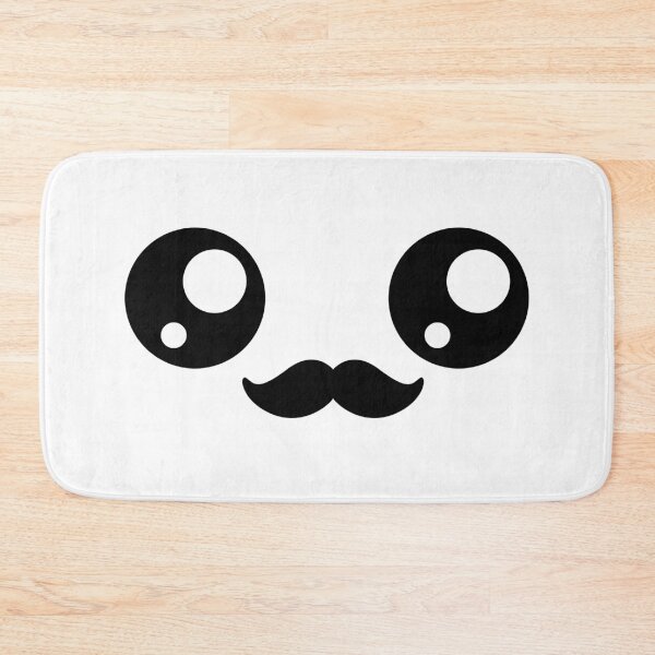 Item preview, Sweet kawaii moustache face designed and sold by BlushyPrint.