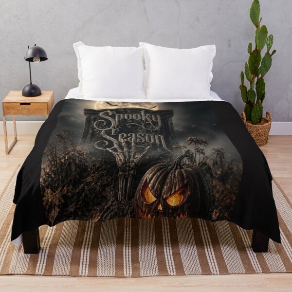 Item preview, Spooky Season Halloween Pumpkin and Haunted House Art designed and sold by MargaretPolanco.
