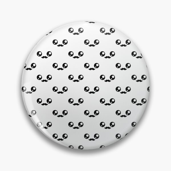 Item preview, Sweet kawaii moustache face pattern designed and sold by BlushyPrint.