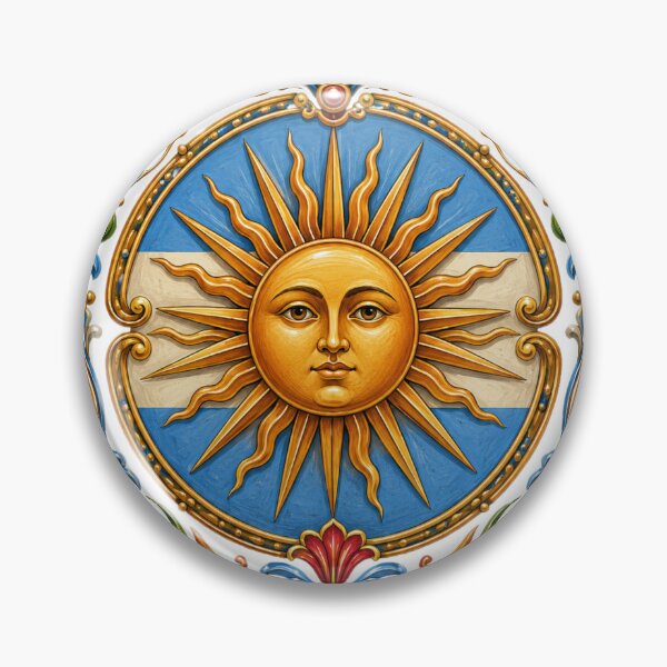 Item preview, Sun of May Fileteado – Argentine Art and Symbol designed and sold by Esencia Argentina.