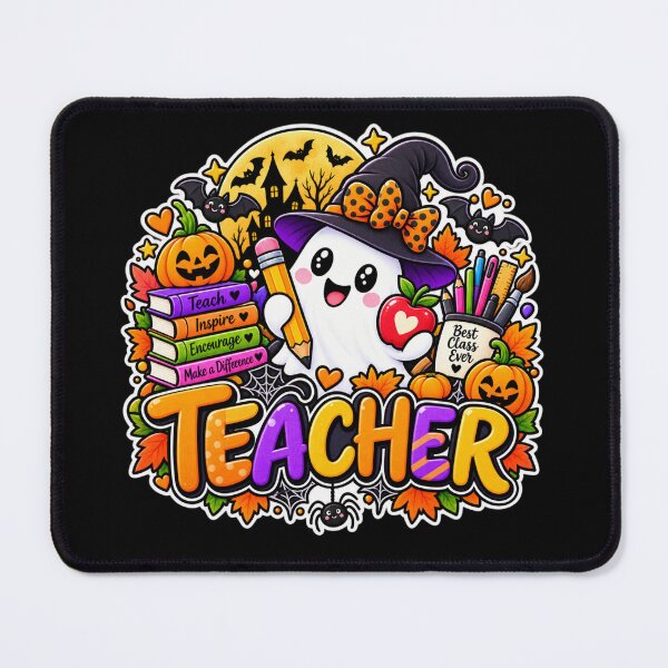 Item preview, Teacher Halloween Gift Cute Ghost Apple Classroom Style designed and sold by Corvoria.