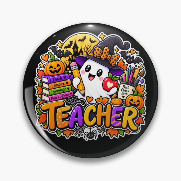 Item preview, Teacher Halloween Gift Cute Ghost Apple Classroom Style designed and sold by Corvoria.