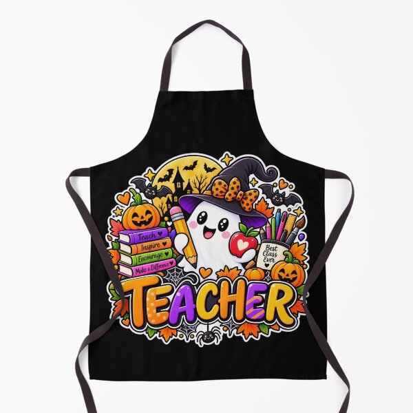 Item preview, Teacher Halloween Gift Cute Ghost Apple Classroom Style designed and sold by Corvoria.