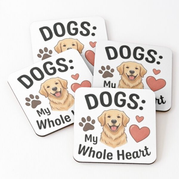 Item preview, Dogs My Whole Heart — Cute Dog Lover & Pet Owner Design designed and sold by Tipsy24.