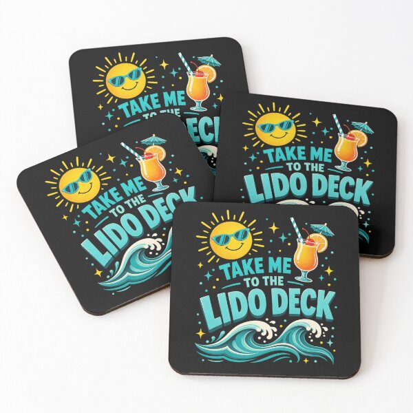 Item preview, Take Me to the Lido Deck Funny Cruise Lover T-Shirt | Sea Day Tropical Ocean Vacation Graphic Gift designed and sold by Trendably.