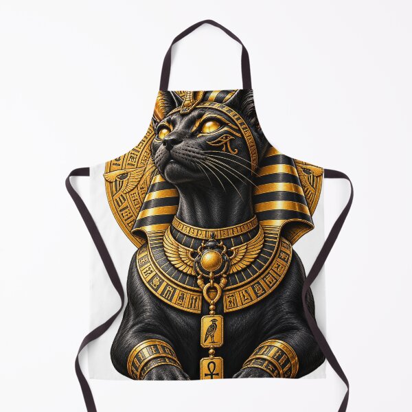 Item preview, Egyptian Anubis Cat Golden Egyptian Art designed and sold by GRFORA.
