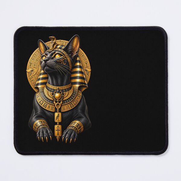 Item preview, Egyptian Anubis Cat Golden Egyptian Art designed and sold by GRFORA.