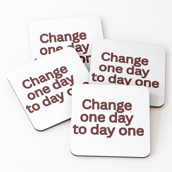 Item preview, Change One Day to Day One – Motivational Quote designed and sold by Omer's store.