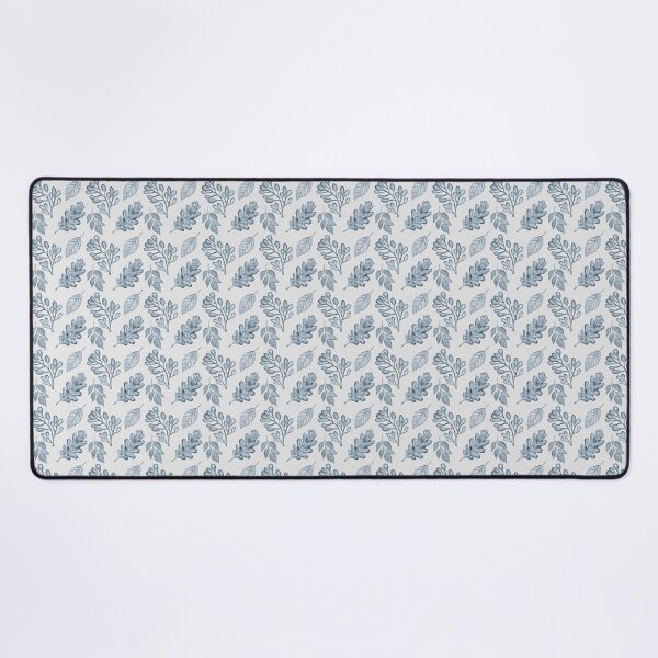 Item preview, Light Silver Blue Leaf Pattern | Minimalist Aesthetic Botanical Art designed and sold by ​Jyoti Digital Artist.