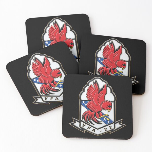 Item preview, Strike Fighter Squadron 22nd - SSI without Txt - Fighting Redcocks - 3D - Enhanced designed and sold by Military Insignia Products.