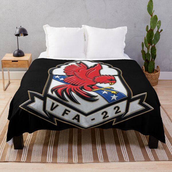 Item preview, Strike Fighter Squadron 22nd - SSI without Txt - Fighting Redcocks - 3D - Enhanced designed and sold by Military Insignia Products.