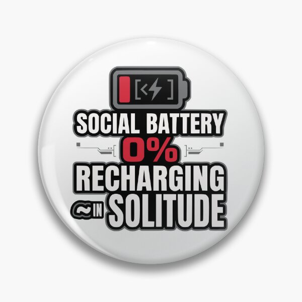 Item preview, Social Battery 0 Percent Funny Introvert Dev Gift designed and sold by Ixnor.