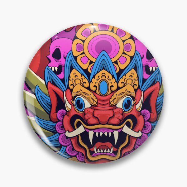 Item preview, Balinese tiger barong dance vector art design designed and sold by hnsstudio.
