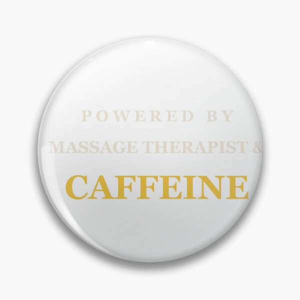 Artikelvorschau, Unterstützt von Massagetherapeuten und Koffein – Massagetherapeut entworfen und verkauft von RetroThreadWorks.