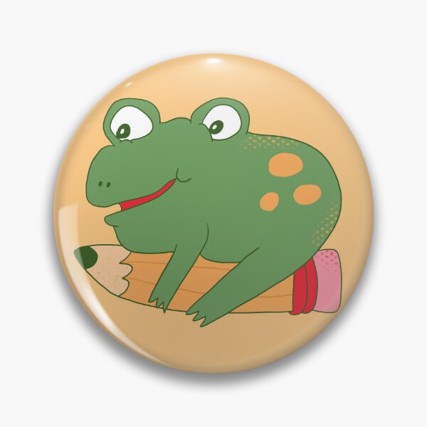 Item preview, Bean The Frog Riding Pencil designed and sold by yellowflowerhut.