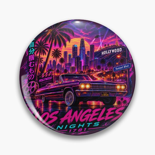 Item preview, Los Angeles Nights Retro Drive designed and sold by Houldi.