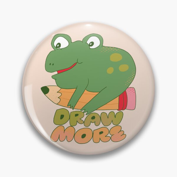 Item preview, Draw More, Bean The Frog designed and sold by yellowflowerhut.