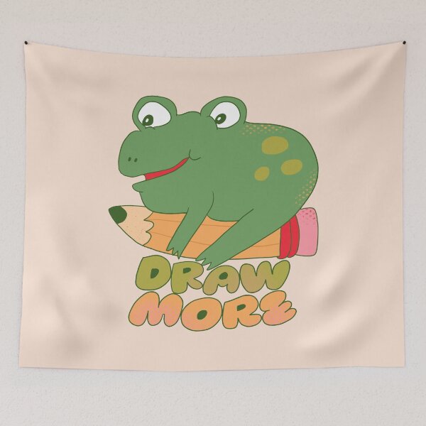 Item preview, Draw More, Bean The Frog designed and sold by yellowflowerhut.
