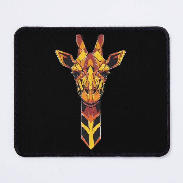 Item preview, Geometric Red Giraffe – Modern Low Poly Safari Art ✨ ​ designed and sold by GeoBeast.