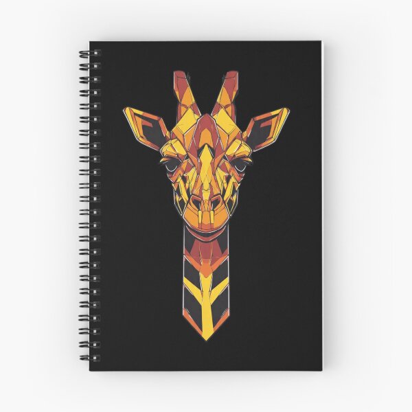 Item preview, Geometric Red Giraffe – Modern Low Poly Safari Art ✨ ​ designed and sold by GeoBeast.