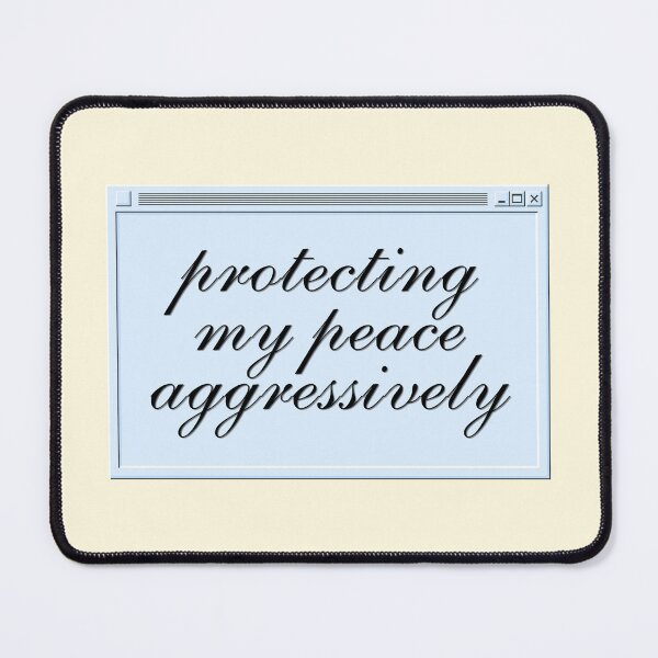 Item preview, Protecting My Peace Aggressively Funny Self Care designed and sold by jianina-alondra.