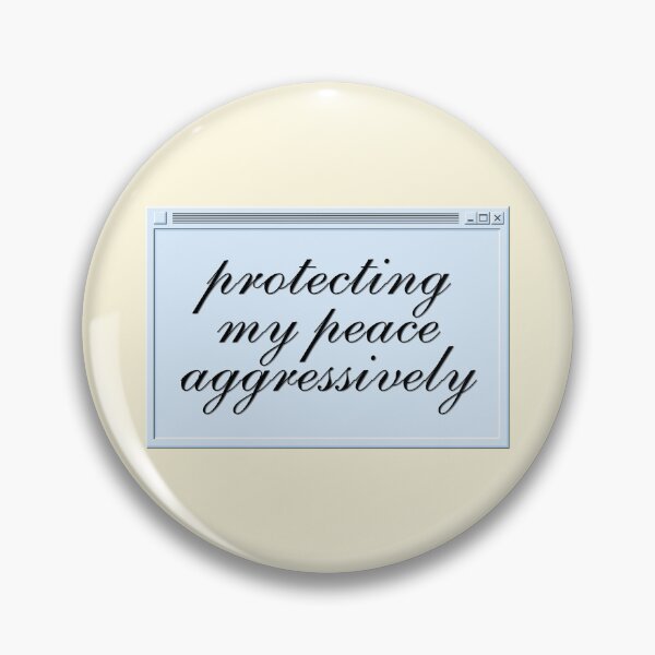 Item preview, Protecting My Peace Aggressively Funny Self Care designed and sold by jianina-alondra.