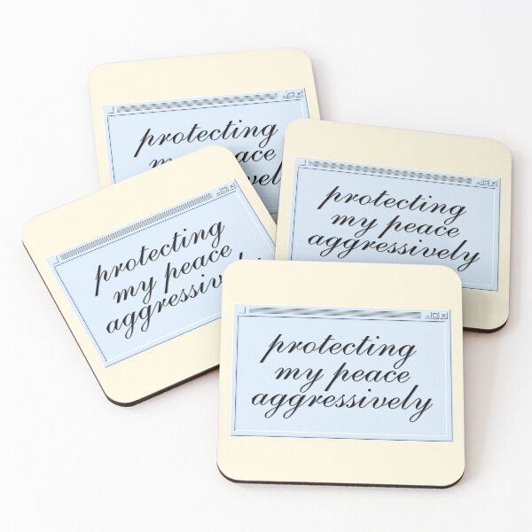 Item preview, Protecting My Peace Aggressively Funny Self Care designed and sold by jianina-alondra.
