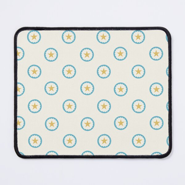 Item preview, Vintage Circus Gold Star & Pastel Blue Scalloped designed and sold by Love Pantone .