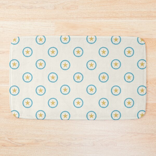 Item preview, Vintage Circus Gold Star & Pastel Blue Scalloped designed and sold by Love Pantone .