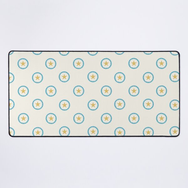 Item preview, Vintage Circus Gold Star & Pastel Blue Scalloped designed and sold by Love Pantone .