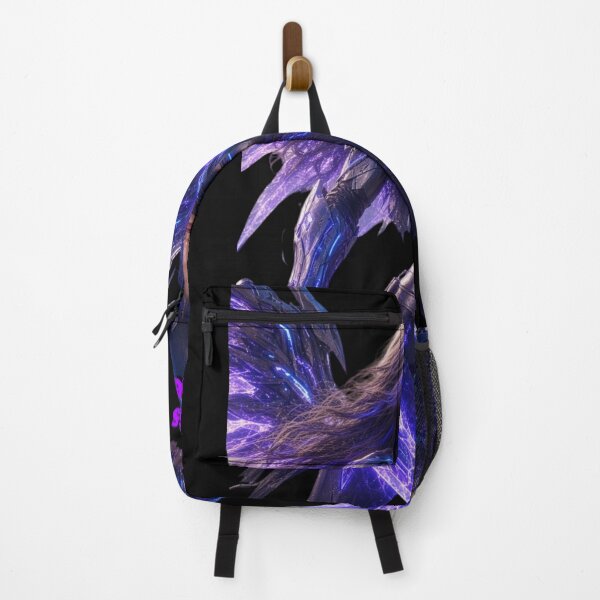 Item preview, Cyber Abyss Mage - Neon Purple Sci-Fi Armor Girl designed and sold by EvolutionMerch.