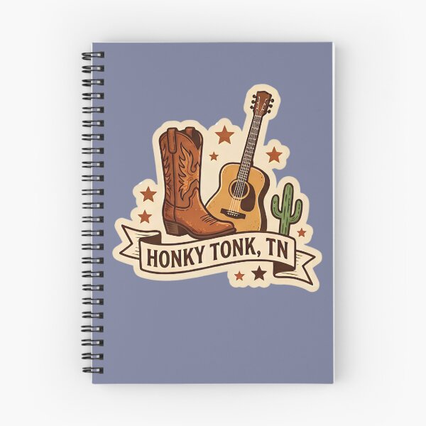 Item preview, Vintage Honky Tonk TN Cowboy Boot & Acoustic Guitar Western Art designed and sold by LittleArij.