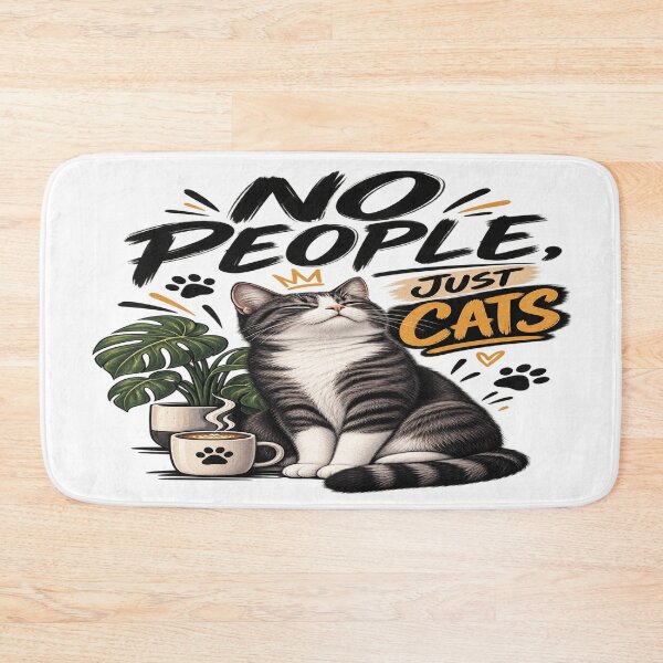 Item preview, No People Just Cats  designed and sold by shoula7art.