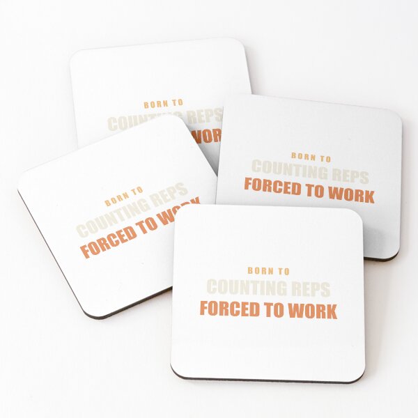 Item preview, Born To Counting Reps Forced To Work - Personal Trainer designed and sold by RetroThreadWorks.