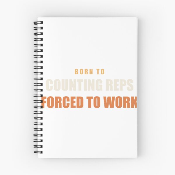 Item preview, Born To Counting Reps Forced To Work - Personal Trainer designed and sold by RetroThreadWorks.