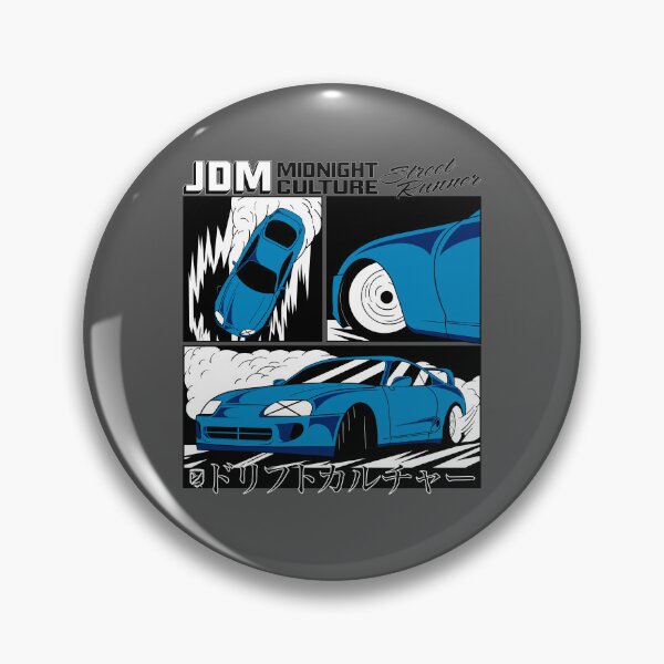 Item preview, Mk4 Supra Drifting Comic Book Spread (Blue) designed and sold by Demetros Design Studio.