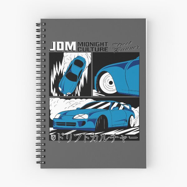 Artikelvorschau, Mk4 Supra Drifting Comic Book Spread (Blue) entworfen und verkauft von Demetros Design Studio.