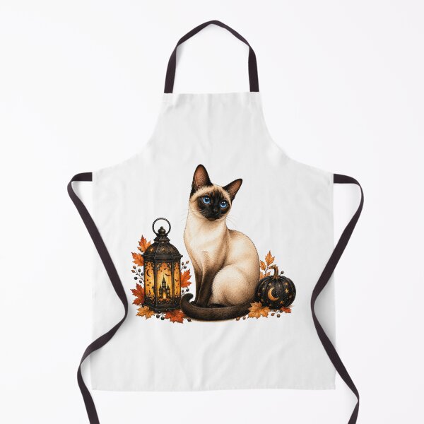 Item preview, Siamese Cat on a Moonlit Halloween Night designed and sold by PAPIRO SIGLO XXI.